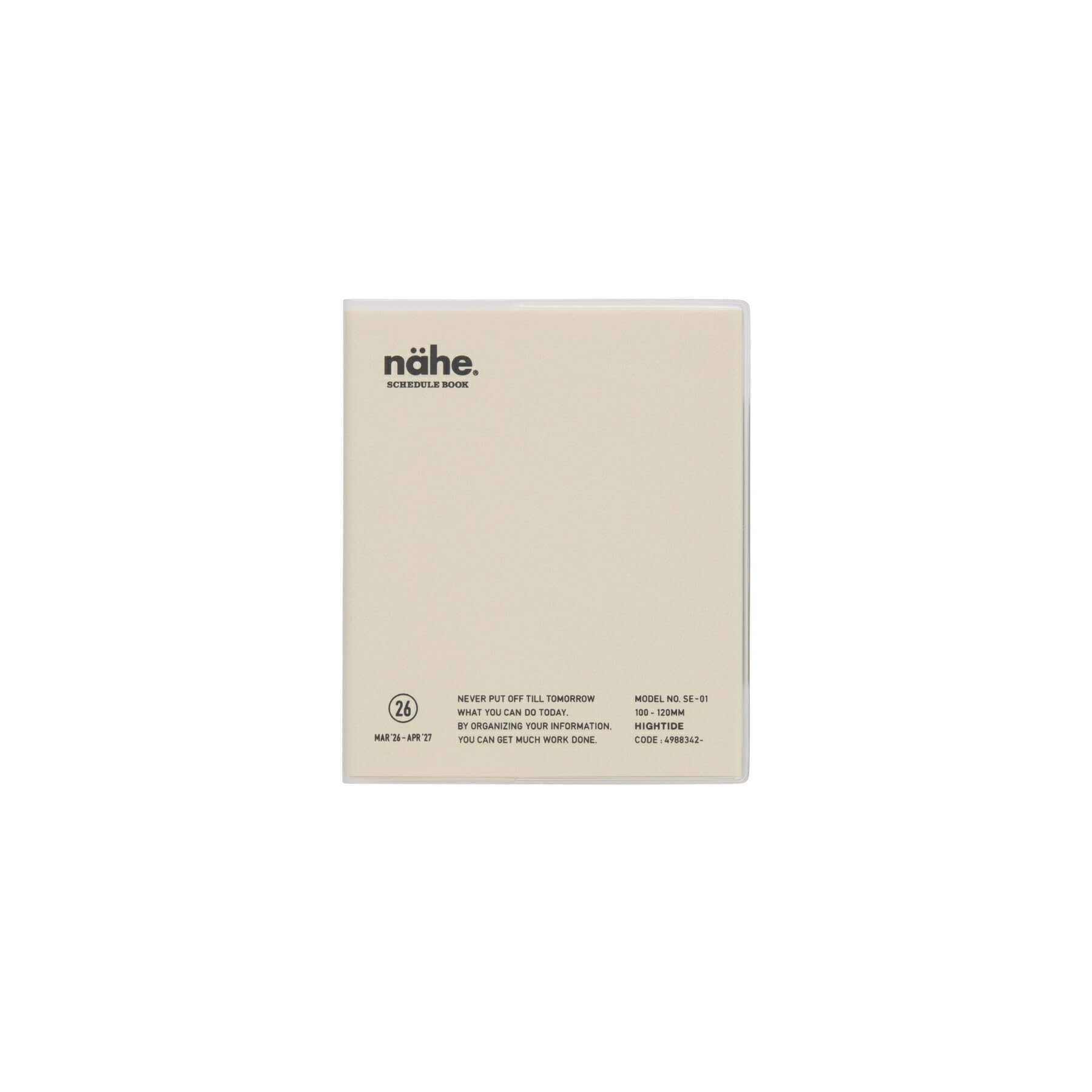 Planner 2026 Monthly Starts March 2026 Schedule Book Hightide/Nahe Ivory/Square / /