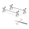 Cutlery Rest Set of 2, Silver Stainless Steel, Simple Kitchen Tableware for Spoons, Forks, Knives, and Chopsticks, Japanese and Western Style