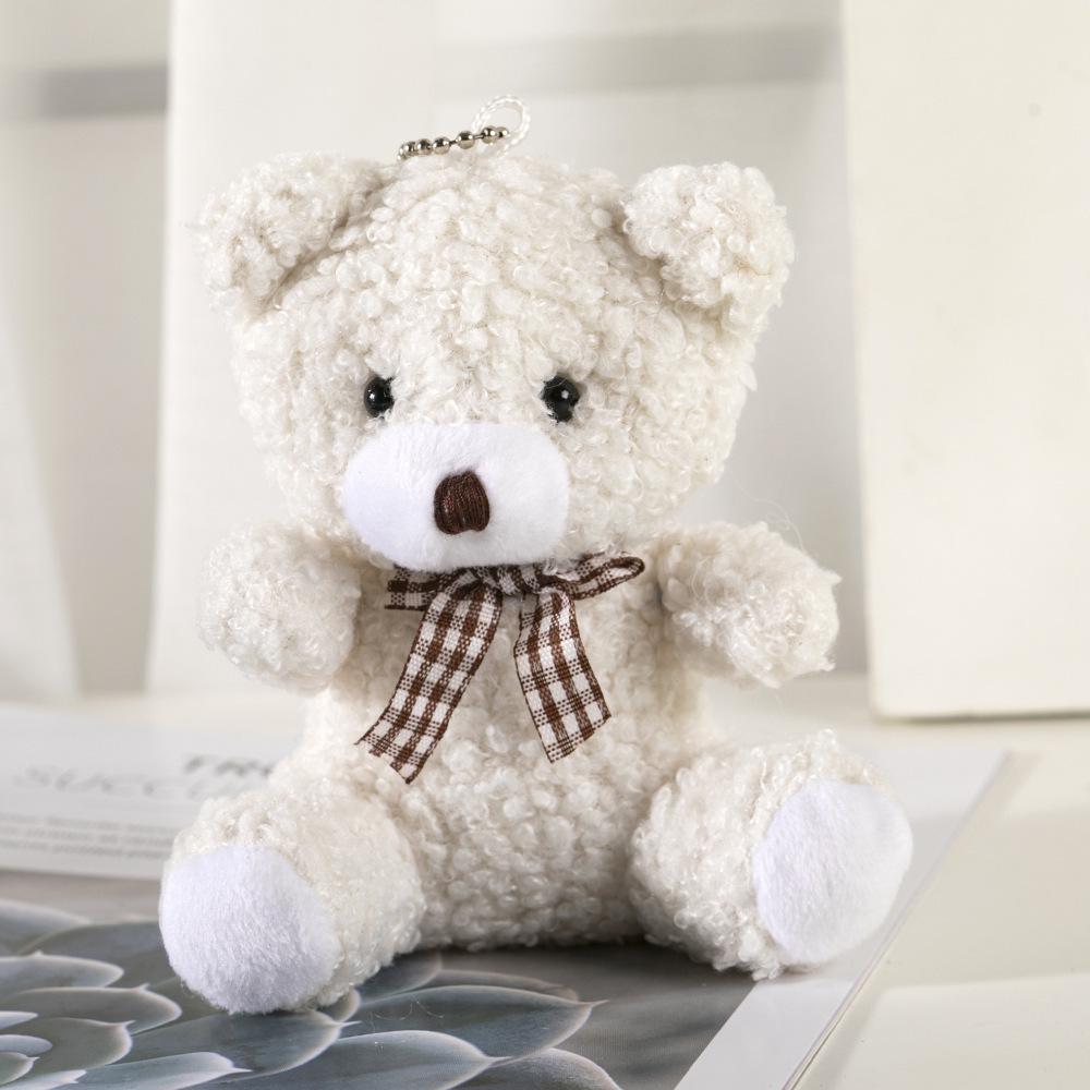 Adorable Di Xiong Bear Plush Keychain Pendant - Cute Miniature Toy Accessory for Bags