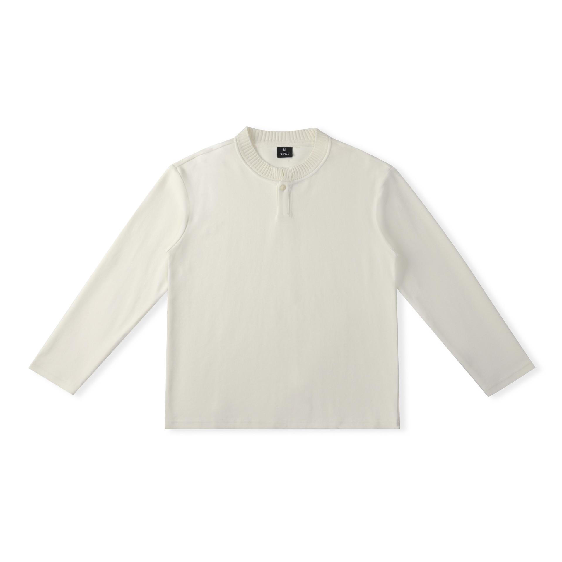 

Men s Heavyweight Long Sleeve One-Button Casual Shirt - American Streetwear, Loose Fit, Plus Size, Autumn Layer XL грязно-белый