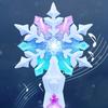 Princess Snow Wand Toy Fairy Girls Glowing Wands Christmas Halloween Children Toys Snowflake Light Sound Sticks Kid Cosplay