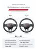 Hand-Stitched Genuine Leather Steering Wheel & Handle Cover for Roewe RX5, Ei5, i6, 360, RX8 MAX
