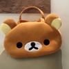 Borse Portaoggetti Peluche Rilakkuma Cartone Animato Orsetto Anime Carino Borsa da Viaggio Grande Capacità Morbida Borsa a Spalla Per Donna Ragazza