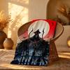 Game B-Bloodbornes Throw Short Plush Throw Blanket Soft Skin-Friendly Multi-Scene Home Office