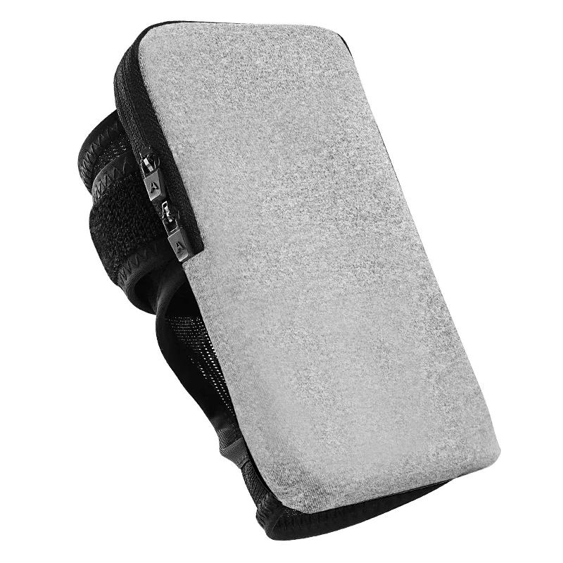 HAISSKY Ultra-dünne Handgelenk-Lauftaschen für iPhone 17 16 15 14 13 Pro Max 17 Air 16 Plus Samsung Xiaomi Reißverschluss Sport-Armbandtasche