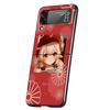 Genshin Impact Klee Cover Phone Case For Samsung Galaxy Z Flip 7 6 5 4 3 5G Flip7 Flip6 Flip5 Flip4 Flip3 Black Fundas Shell Gal