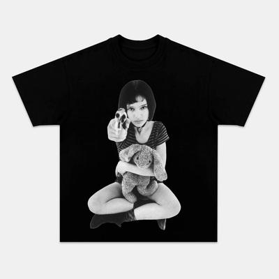 Leon The Professional Mathilda With Gun & Bunny Doll Vintage Graphic T-Shirt Men Women Casual C