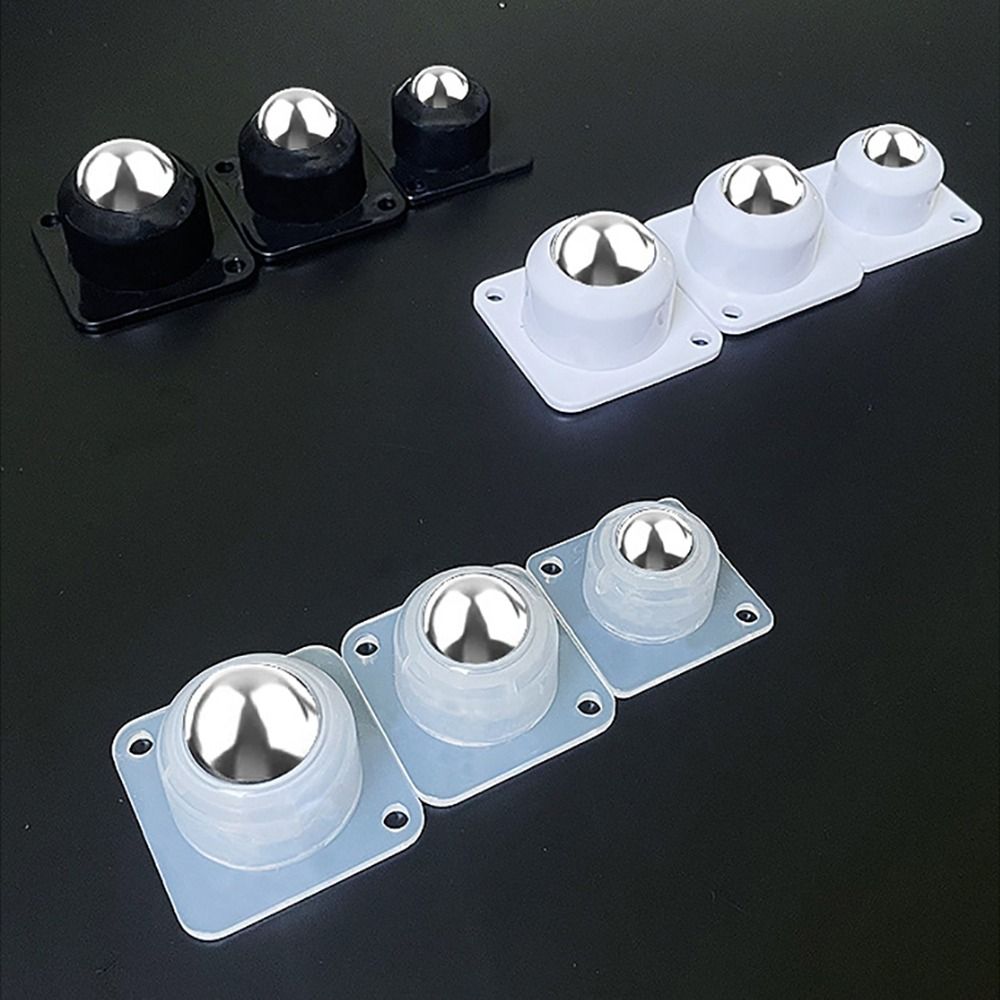 4Pcs/Set 360° Rotation Self-adhesive Universal Caster Strong Carrying Force Steel Ball Furniture Wheels Moving Accessories