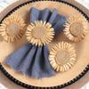 Set Of 6 Handmade Sunflower Designs Napkin Holders Sturdy Napkin Rings Perfect For Enhancing Dining Experience