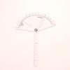 1Pcs Pvc Medical Finger Goniometer Plastic Protractor 180 Degree Angle Ruler Finger Ruler Professional Measure Tool