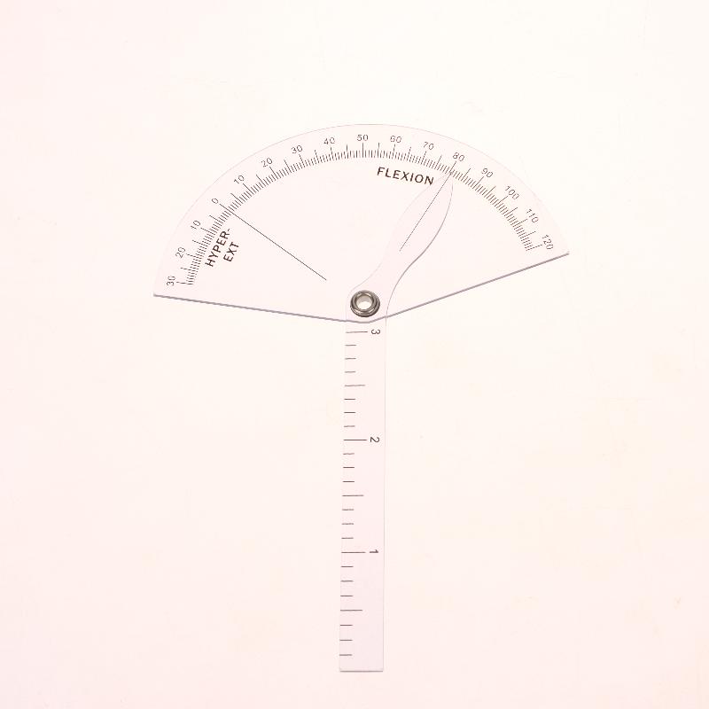 1Pcs Pvc Medical Finger Goniometer Plastic Protractor 180 Degree Angle Ruler Finger Ruler Professional Measure Tool