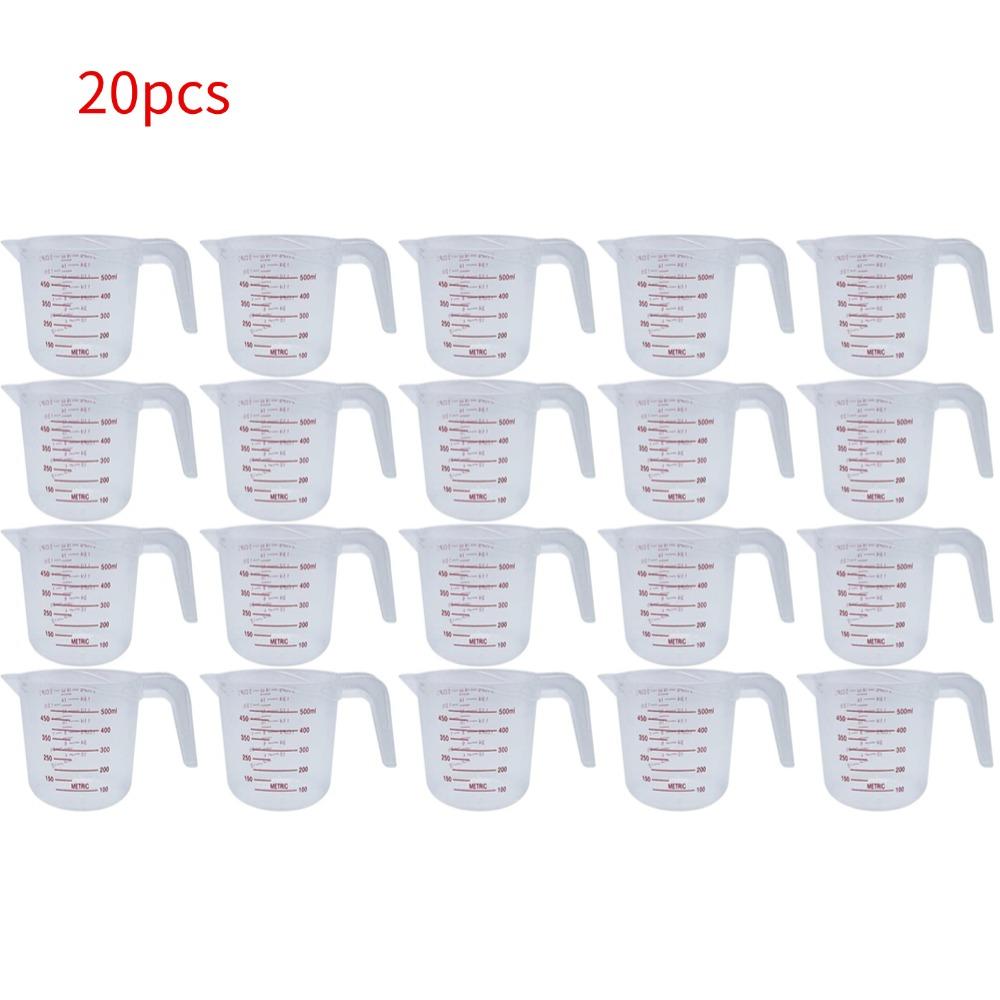 500ML Measuring Cup Easuring Cup Plastic Jug Plastic Tip Mouth Jug Pour Spout Transparent Handle For Baking Kitchen Tool