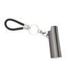 Lighter Holder Keychain with Spring Clip Aluminum Alloy Portable Lighter Case Sleeve Keychain for Outdoor Grey