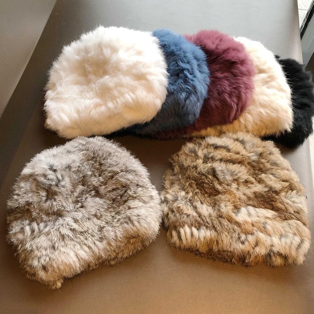Upgraded Warm Rabbit Fur Hat For Women Winter Thermal Cozy Fashion Accessories