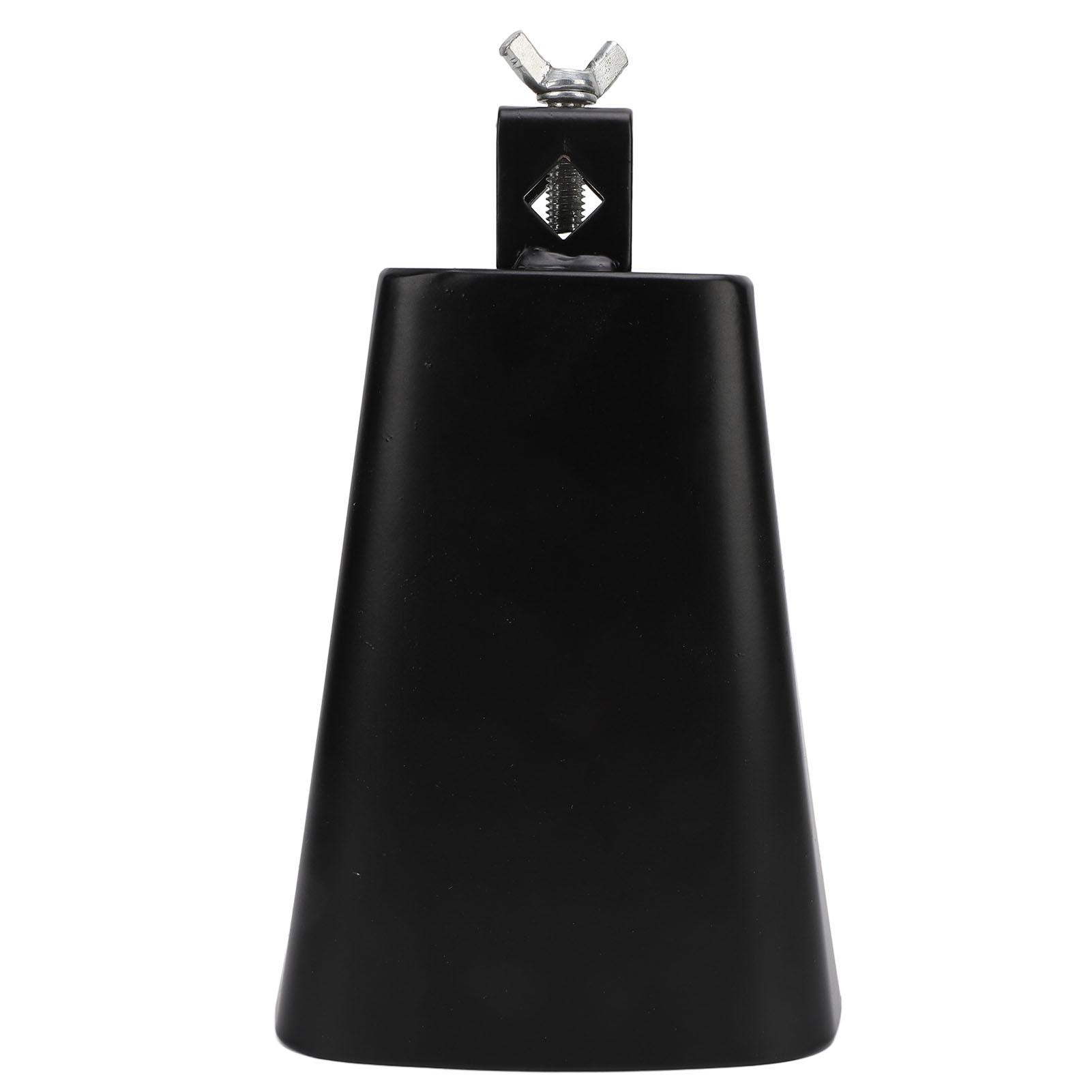 

7-дюймовый коровий колокольчик с палкой и зажимом, регулируемый стандартный монтаж, металлический коровий колокольчик, шумовой излучатель, перкуссия