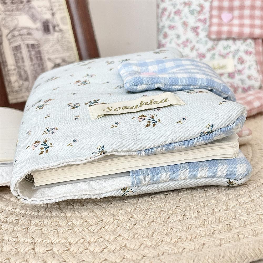 Korean Girly Heart Floral Book Cover for Journals & Diaries - Portable Pocket Size