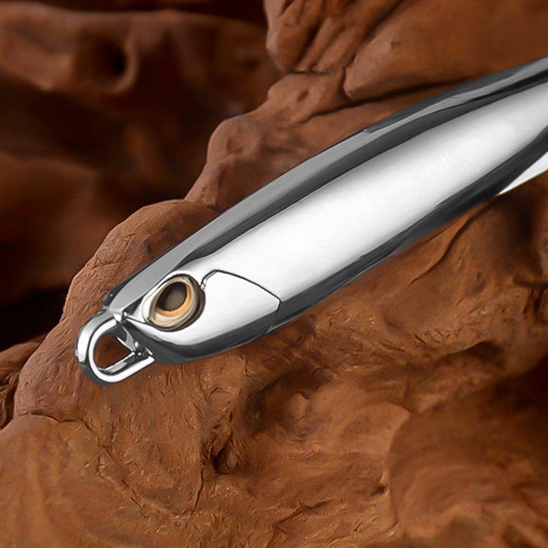 5Pcs/Pack Electroplated Iron Plate Bait 15g 20g 30g Road Sub Bait Sea Fishing Fake Bait Rotating Sequin Mackerel Bait