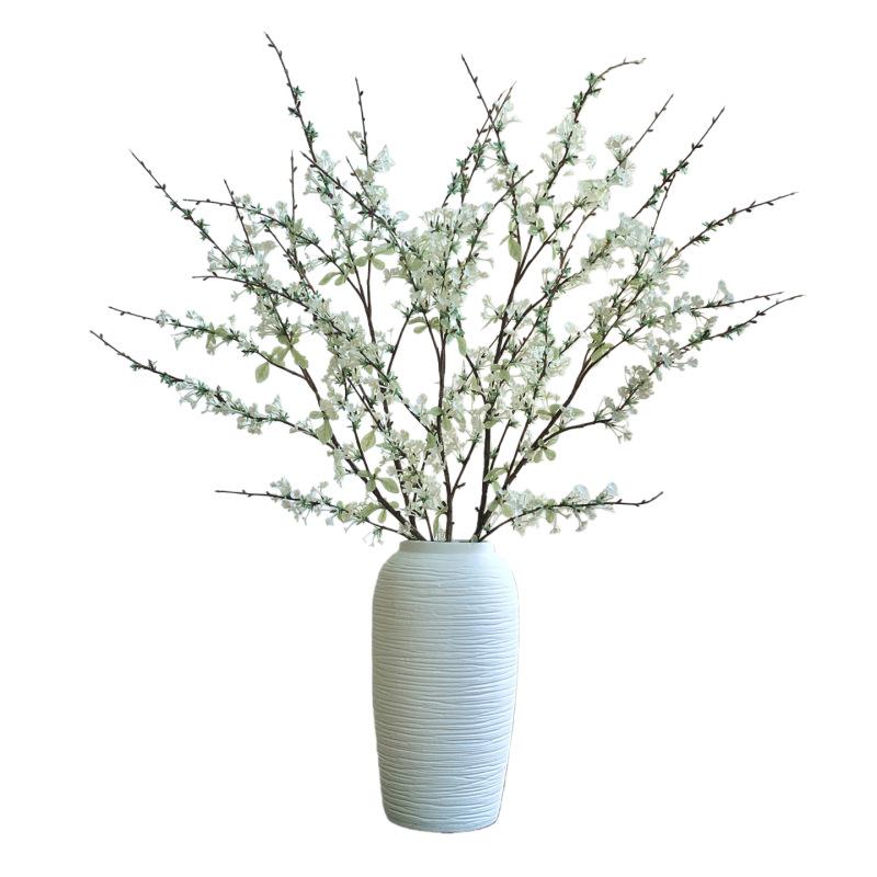Luxury Realistic Snow Willow Flower Bouquet - Faux Floral Arrangement for Living Room Decor