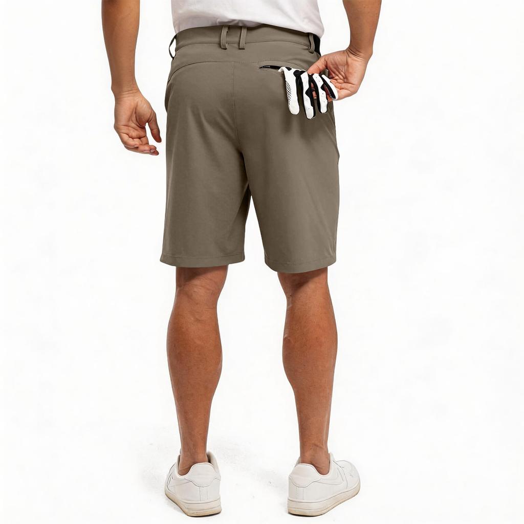 Shorts de Golf pour Homme, Pantalon Cinq Poches, Pantalon Droit pour le Travail et le Loisir, Pantalon de Sport d'Extérieur Léger et à Séchage Rapide