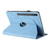 Tablet Case For Samsung Galaxy Tab S10+/S9+/S9 FE+ Rotating Stand Solid Color PU Leather Cover