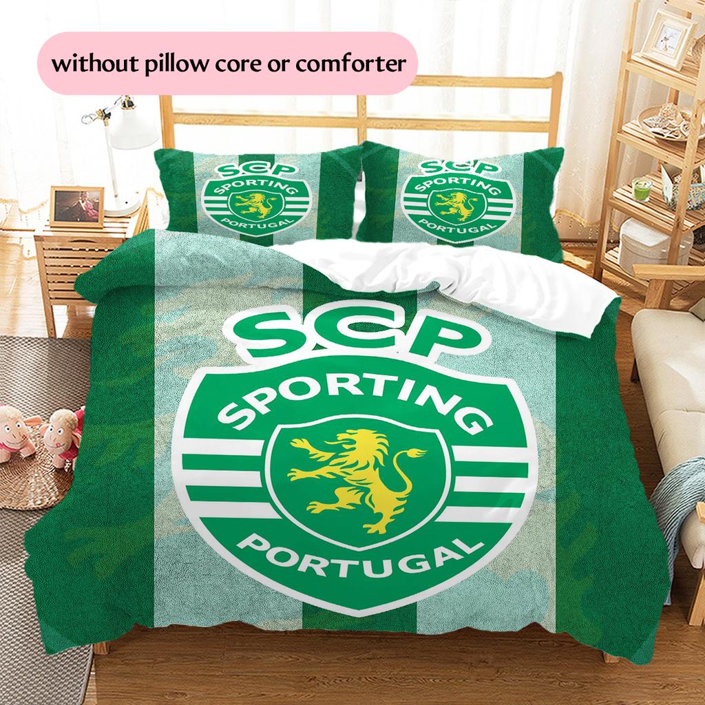 sporting fc Pattern Bedding Home Decoration Birthday Gift (1 * duvet cover + 2 * pillowcase, without core)