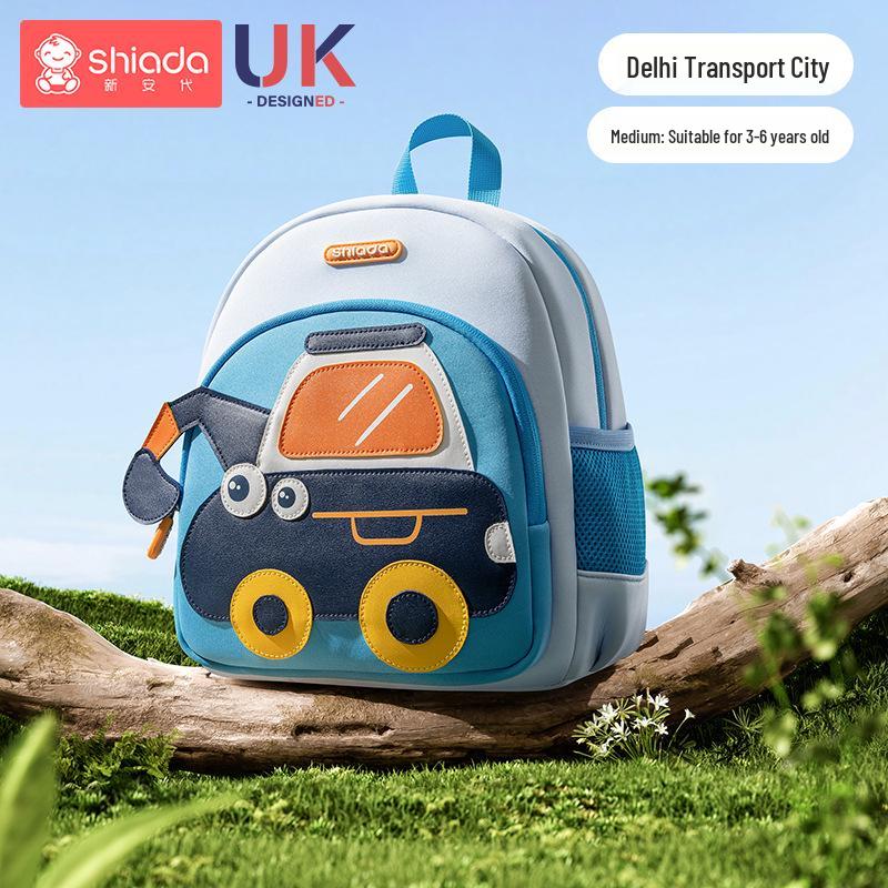 Lightweight Cartoon Kindergarten Backpack: Cute Large-Capacity, Anti-Lost Design for Boys and Girls