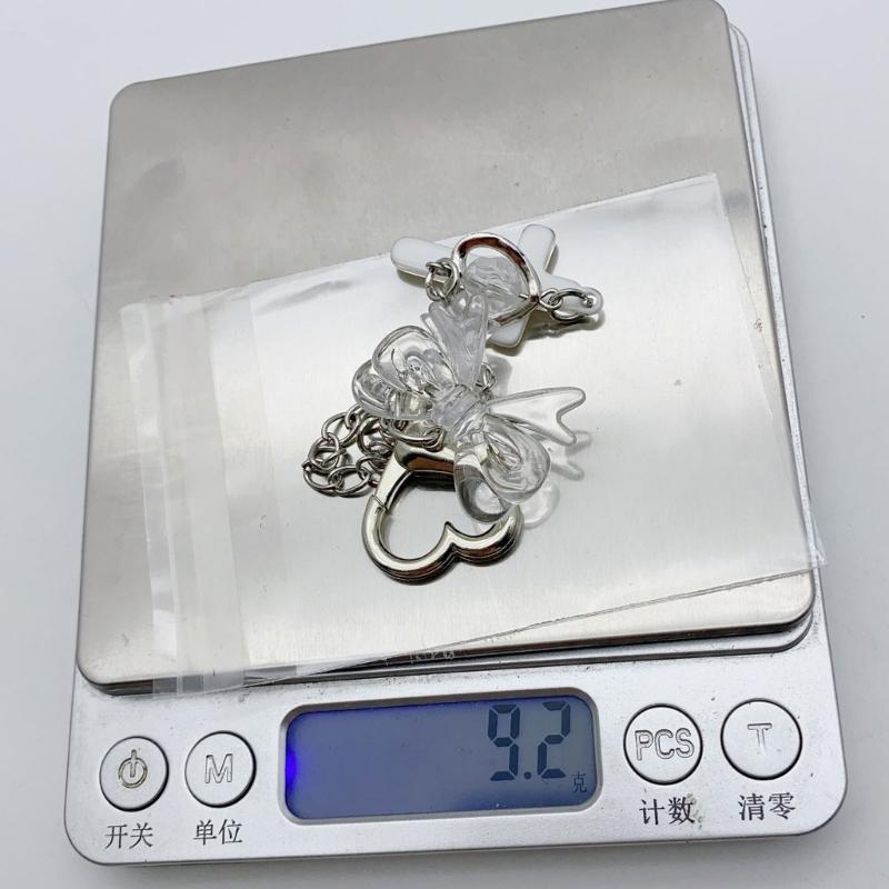 Butterfly Beaded Phone Lanyard Bowknot Pendant Wrist Strap Detachable Phone Chains Keyring Portable Accessory for Women