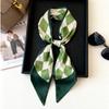 Korean Version of Rabbit Long Silk Scarf Streamer Women's Spring and Autumn New Scarf Double-layer Double-sided Decorative Scarf Handle Tied Bag