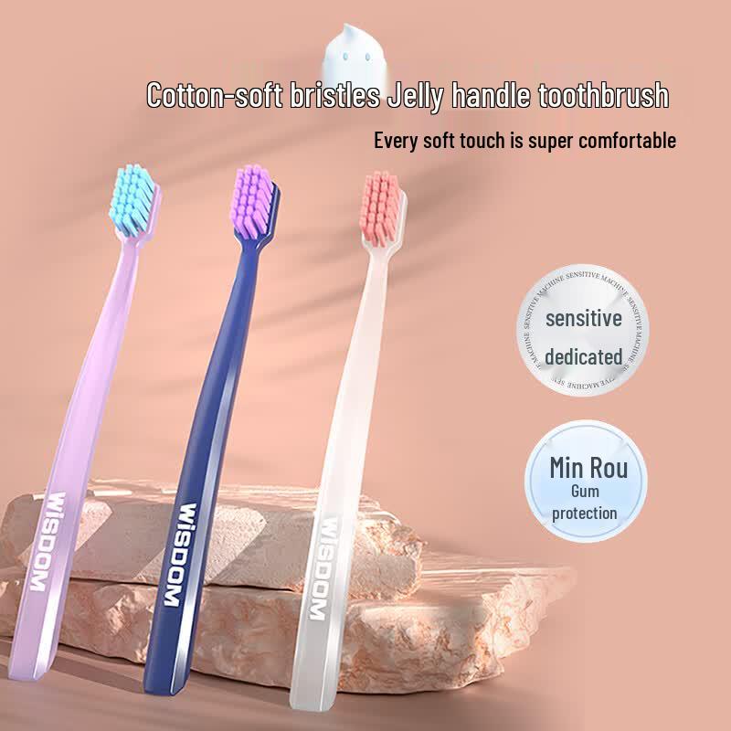 WISDOM Jelly Color Soft Bristle Toothbrush