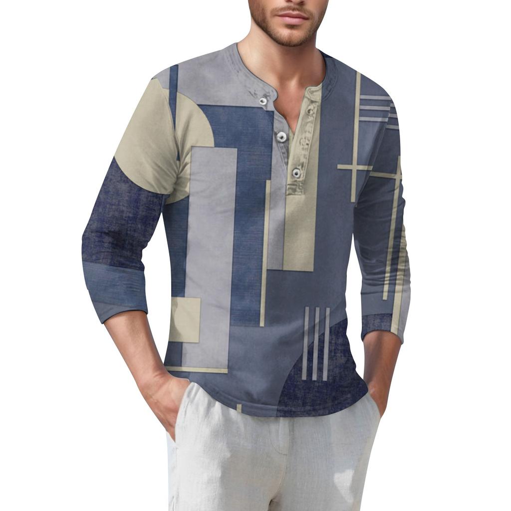 Herren T-Shirt Street Casual Fashion Langarmshirt