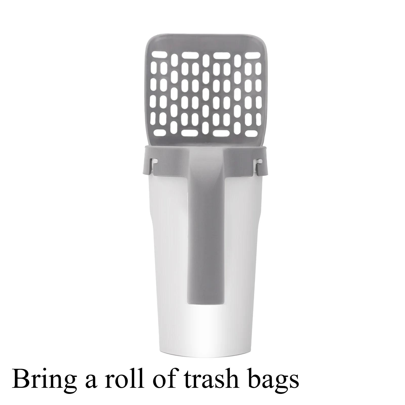 

Лопатка для кошачьего наполнителя Съемная лопатка для кошачьего наполнителя Набор лопаток для туалета для домашних животных Большая вместимость Портативная Домашняя лопатка для кошачьего кала Кошачьи принадлежности светло-серый