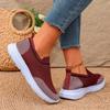 Plus Size 2025 Shoes Female Knitted Women's Vulcanize Shoes Outdoor Women Sneakers Mixed Colors Women's Casual Slippers Shoes