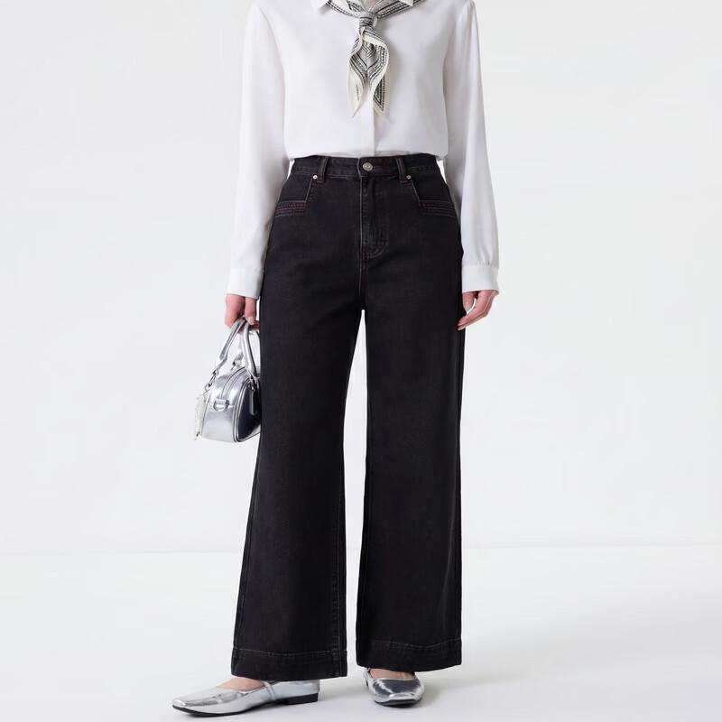 FivePlus Lyocell Blend Wide-Leg Denim Jeans