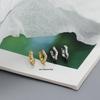 Sterling Silver Wave Ear Cuff with Diamonds - Elegant Stackable Women's Earrings