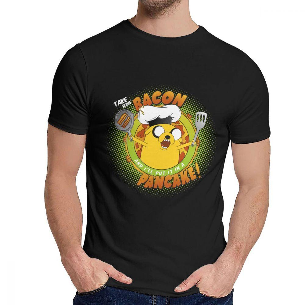 Anime Bacon Pancake Song Tee Shirt Casual O Neck Popular Man S Retro Great Classic S