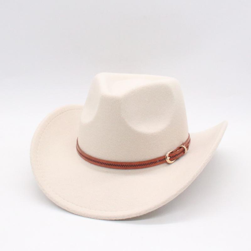 Concave Men'S And Women'S Party Felt Jazz Hat Western Cowboy Hat Jazz Top Hat