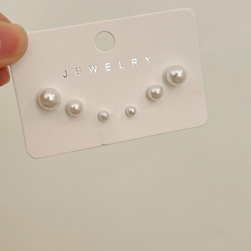 Exquisite Set, Earrings, Niche Design Earrings, Women's High-end Stud Earrings, Women's 6-piece Set