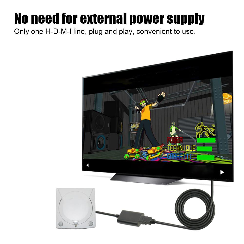 For Sega Dreamcast DC Game Console HDMI Fully Digital o Video Converter Adapter