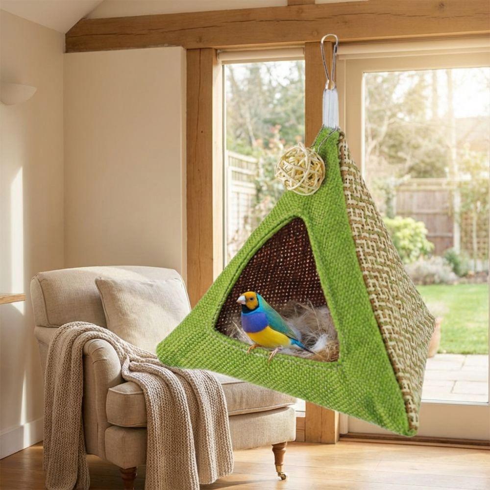 Triangular Summer Cooling Nest Cooling Mat Bird Hanging Tent Bird Hammock  Hiding House