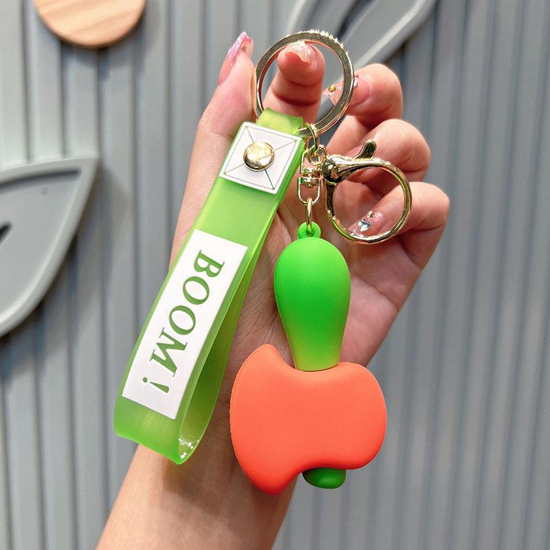 

Cute Cartoon Carrot Car Pendant Keychain Accessories Doll Bag Buckle Key StyleA
