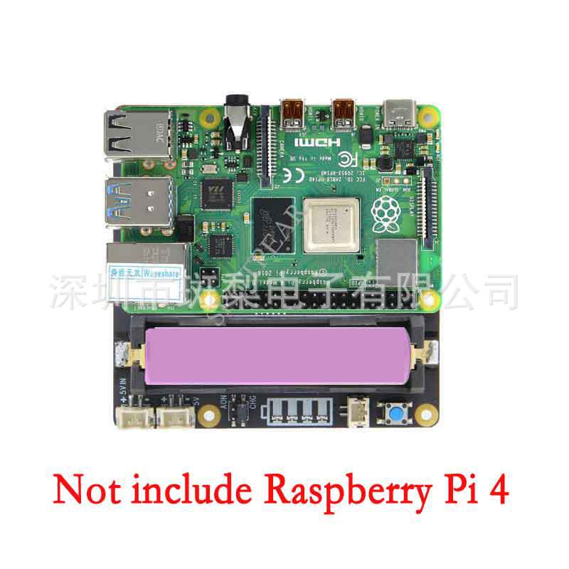 Raspberry Pi 4B X703 V1.2 18650 Lithium Battery UPS Expansion Board
