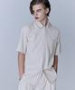 AREUBAN Western Indigo Half Shirt_Cream