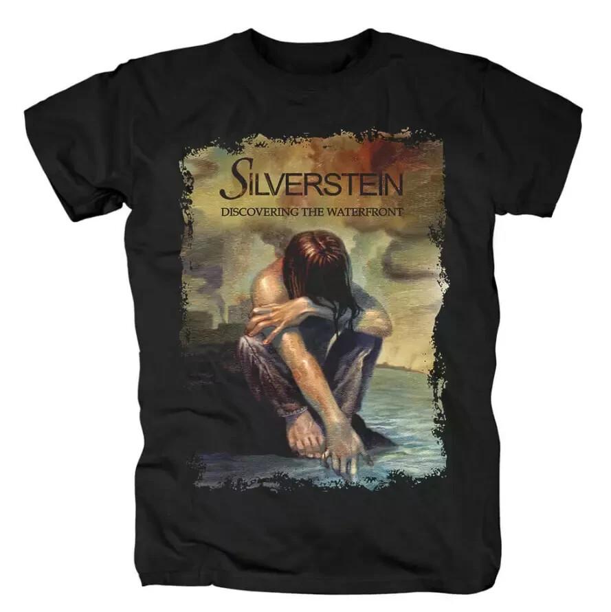 Vtg Silverstein Band Music Lover Heavy Cotton Black Full Size Shirt Unisex T-Shirt XXXXL