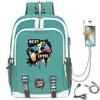 Digital Printing Gamepad Pattern Backpack Cartoon Elementary School Bag Large Capacity Usb Backpack
