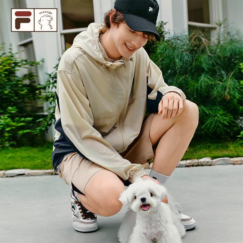 FILA FUSION Sketchy Dog Collaboration Men's Sun Protection Hooded Jacket