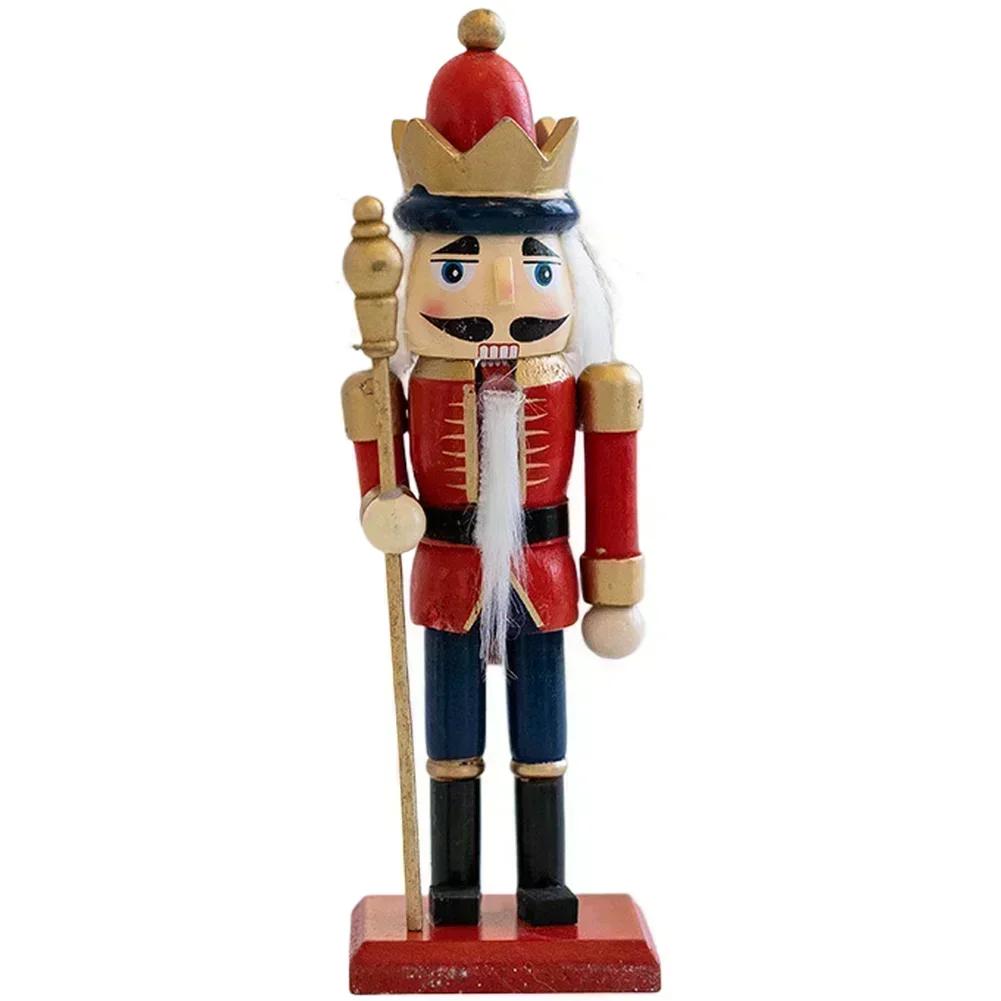 Christmas Party Christmas Figure Classic Nutcracker Ornament Nutcracker Decoration Compact Size Detailed Craftsmanship