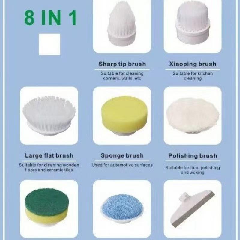 Multi-Functional Electric Floor & Bathroom Scrubber - Three-Speed Waterproof Brush