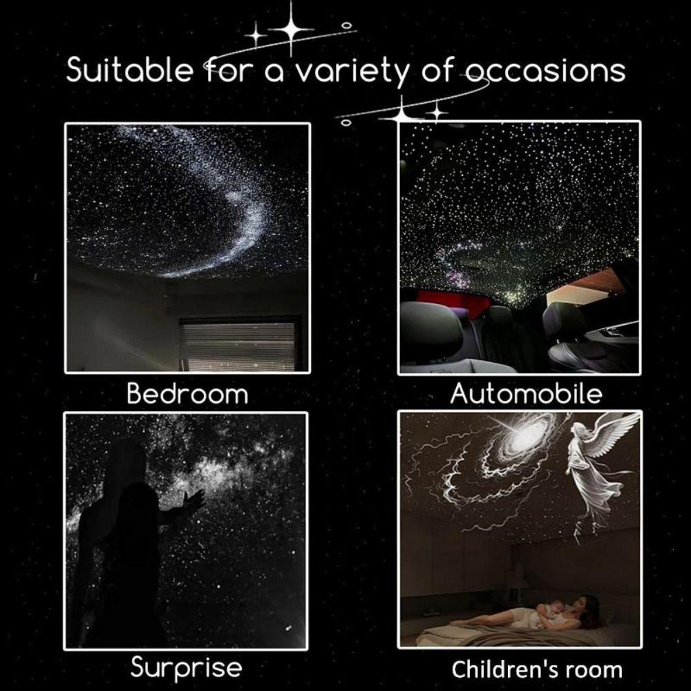 360° Rotation Starry Sky Projector Adjustable Brightness Star Projector Night Light Bedroom Decor