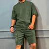 Abbigliamento sportivo estivo da uomo Abbigliamento da lavoro Cinque tasche Pantaloni Pantaloncini casual da spiaggia a maniche corte Tuta da uomo