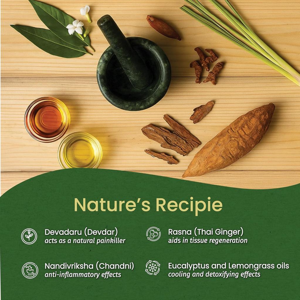 Kerala Ayurveda Myaxyl Öl 60ml 3er Pack | Schnell einziehend, nicht fettend, Schmerzlinderung für Rücken, Knie & Muskelkomfort